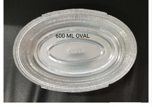 600 Ml. Oval Aluminum Foil Container